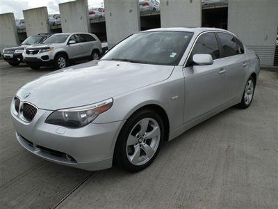 2007 bmw 525i  5 series silver  auto sunroof,,good tires  low $$$  export ok