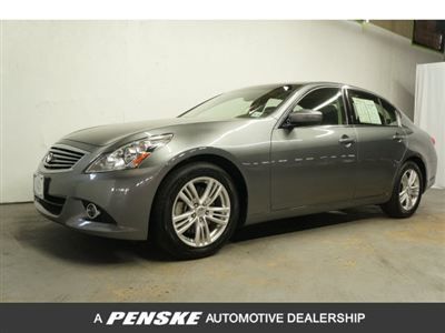 4dr base rwd infiniti g37 sedan low miles automatic gasoline 3.7l dohc 24-valve