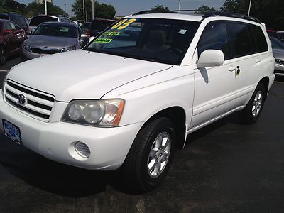 2003 toyota highlander!! v6, 4wd and moonroof!! clean clean car!!