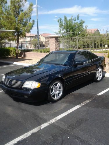 1996 sl500 triple black both tops amg wheels runs perfect