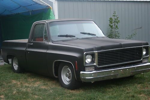 1980 chevy c10 short bed pickup truck lowered 454 auto rallies big block