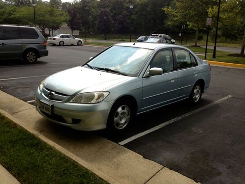 2005 honda civic hybrid silver blue