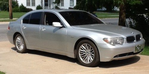 Silver luxury 2003 bmw 745li 745 li looks sharp, fully loaded!!  no reserve!!