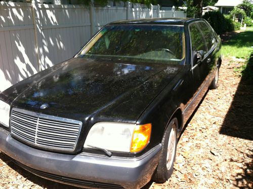 1993 mercedes-benz 400sel black/tan 4.2l not running