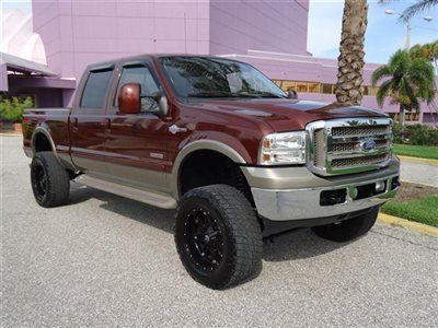 Lifted 4x4 king ranch heated seats crew moon diesel 20s alloys xnice truck fl