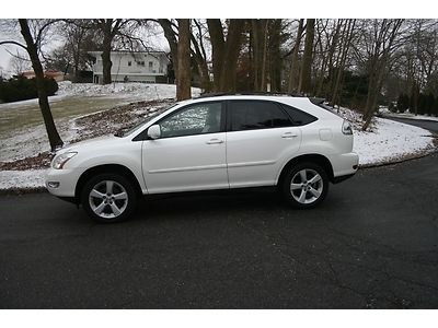 2007 lexus rx350 awd*crystal white*htd sts*snrf*pwr hatch*clean carfax*gorgeous!