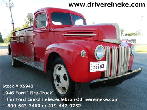 Ford ("fire truck") 1946, red, manual transmission