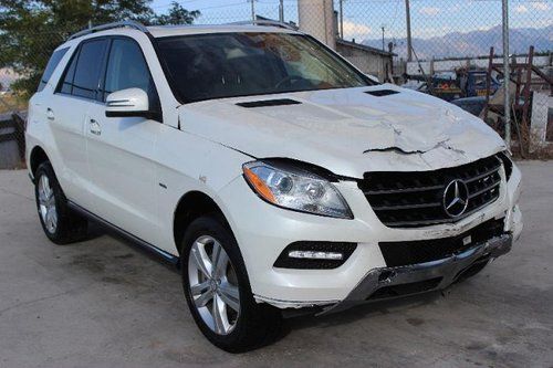 2012 mercedes-benz ml350 4matic salvage repairable rebuilder only 14k miles!!