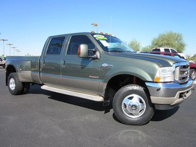 2004 ford f-350 crew cab king ranch lariat dually diesel truck~clean~low miles!!