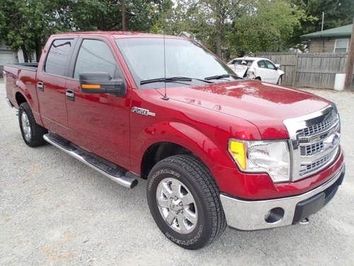 2013 ford f150 crew cab 4wd xlt, salvage, damaged runs and drives,