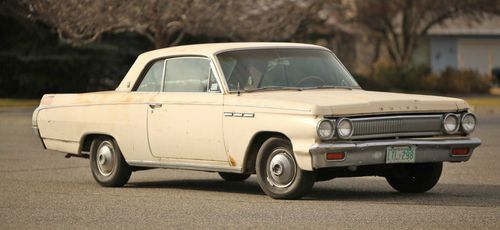 1963 buick skylark hardtop 2-door barn find 215 v-8 runs drives complete