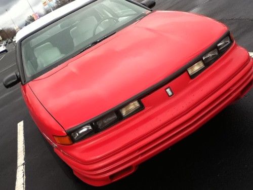 Oldsmobile cutlass convertible 1994 red and white runs perfect