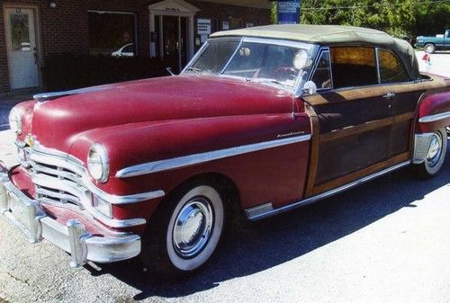 1949 chrysler town &amp; country woody convertible original 82,249 miles
