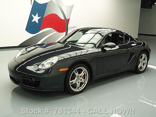 2008 porsche cayman s 6-spd sport chrono blk on blk 24k texas direct auto