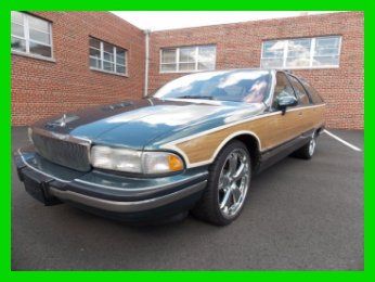 Roadmaster estate wagon/lt1 engine/ 3rd seat/ cold a/c/ rust free body / jade