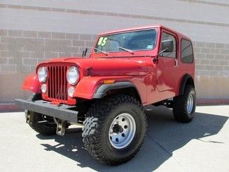 1985 jeep cj-7 4x4 - no rust - 6 cyl - 4 speed - hardtop - must see - xtra nice!