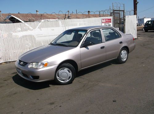 2001 toyota corolla, no reserve