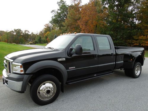 2005 ford f-450 super duty diesel crew cab 4x4 dually, low mileage, bullet proof