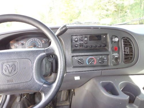 2000 dodge ram 2500 cargo van.  storage bins, ladder racks