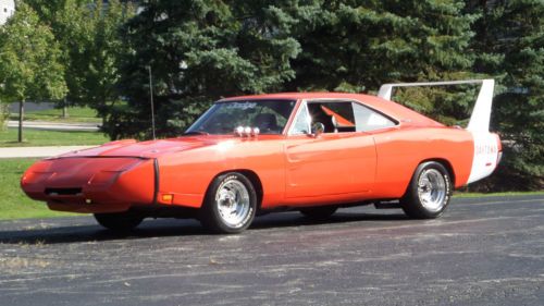 1969 dodge daytona 500-restored charger hemi orange big block-tribute-see video