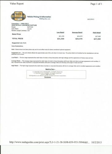 2006 Lincoln Town Car 120" Limo / Limousine by Royale, US $13,900.00, image 5