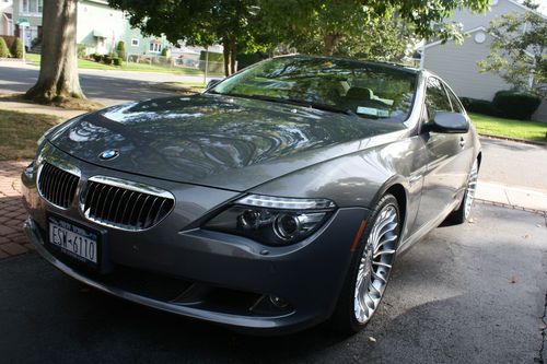 Bmw 650i coupe  stratus metallic with beige interior  sport winter pkg 25000 mls