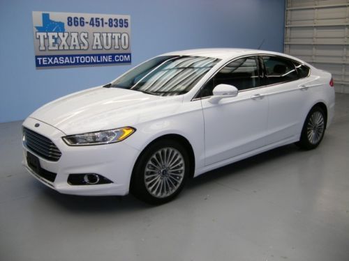 We finance!!!  2013 ford fusion titanium ecoboost heated leather sync texas auto