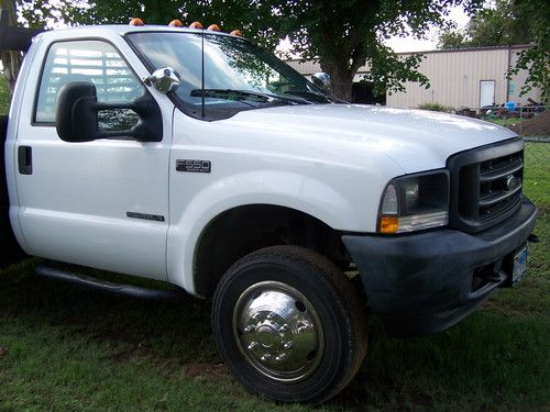 2002 ford f550 super duty 7.3l diesel 9ft flatbed  f-350  f-450 f-550 texas