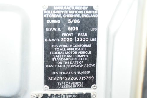 1986 Rolls Royce Silver Spur 30K ORIGINAL MILES!, image 16