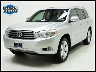 2008 toyota highlander fwd limited snrf lthr navi back up cam third row  seat!!