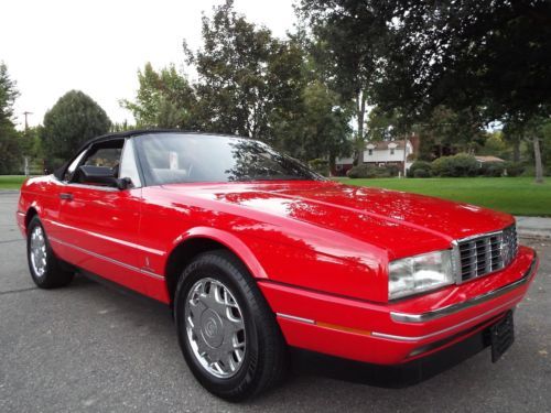 BEAUTIFUL - RARE 1992 CADILLAC ALLANTE ROADSTER 69K ACTUAL MILES RED NICE !!, US $11,950.00, image 3