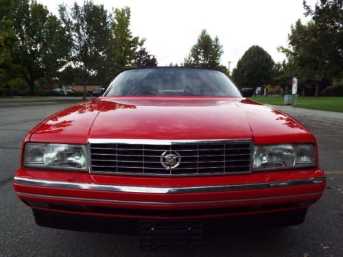 BEAUTIFUL - RARE 1992 CADILLAC ALLANTE ROADSTER 69K ACTUAL MILES RED NICE !!, US $11,950.00, image 6