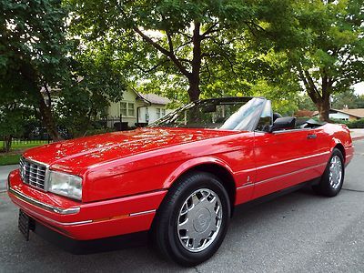 BEAUTIFUL - RARE 1992 CADILLAC ALLANTE ROADSTER 69K ACTUAL MILES RED NICE !!, US $11,950.00, image 7