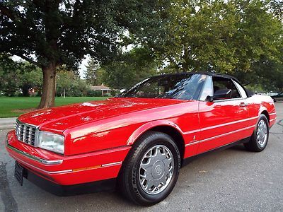 BEAUTIFUL - RARE 1992 CADILLAC ALLANTE ROADSTER 69K ACTUAL MILES RED NICE !!, US $11,950.00, image 8
