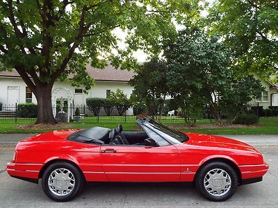 BEAUTIFUL - RARE 1992 CADILLAC ALLANTE ROADSTER 69K ACTUAL MILES RED NICE !!, US $11,950.00, image 9