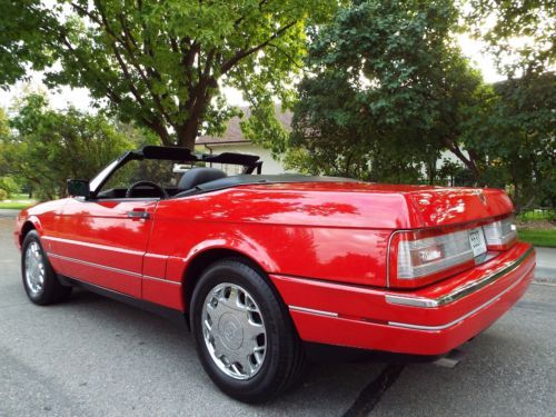 BEAUTIFUL - RARE 1992 CADILLAC ALLANTE ROADSTER 69K ACTUAL MILES RED NICE !!, US $11,950.00, image 13