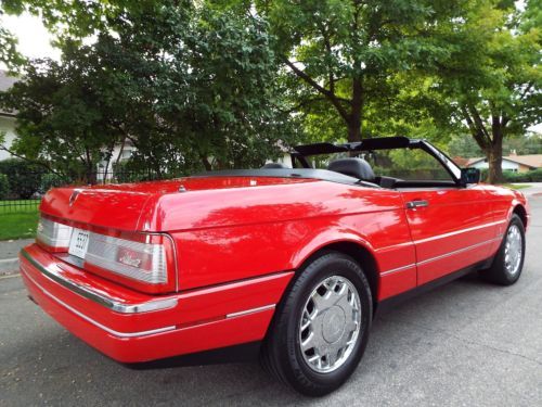 BEAUTIFUL - RARE 1992 CADILLAC ALLANTE ROADSTER 69K ACTUAL MILES RED NICE !!, US $11,950.00, image 18