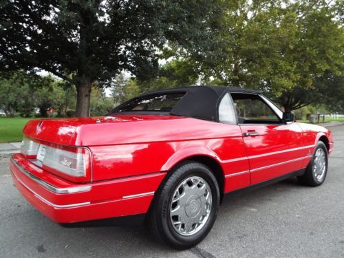 BEAUTIFUL - RARE 1992 CADILLAC ALLANTE ROADSTER 69K ACTUAL MILES RED NICE !!, US $11,950.00, image 19