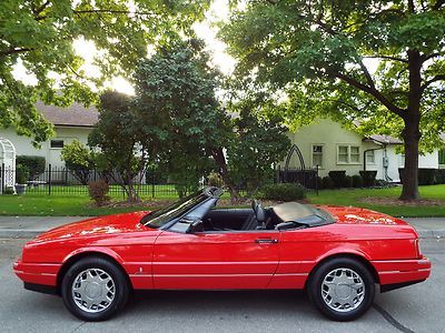 BEAUTIFUL - RARE 1992 CADILLAC ALLANTE ROADSTER 69K ACTUAL MILES RED NICE !!, US $11,950.00, image 20