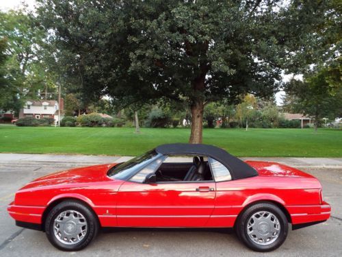 BEAUTIFUL - RARE 1992 CADILLAC ALLANTE ROADSTER 69K ACTUAL MILES RED NICE !!, US $11,950.00, image 21