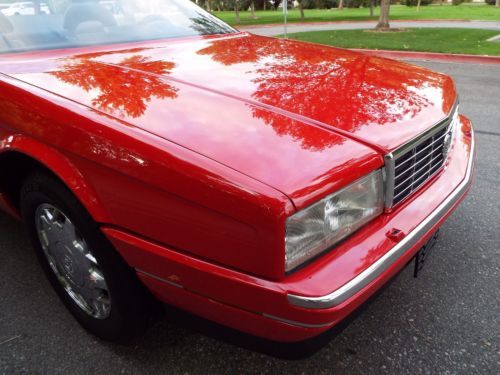 BEAUTIFUL - RARE 1992 CADILLAC ALLANTE ROADSTER 69K ACTUAL MILES RED NICE !!, US $11,950.00, image 24