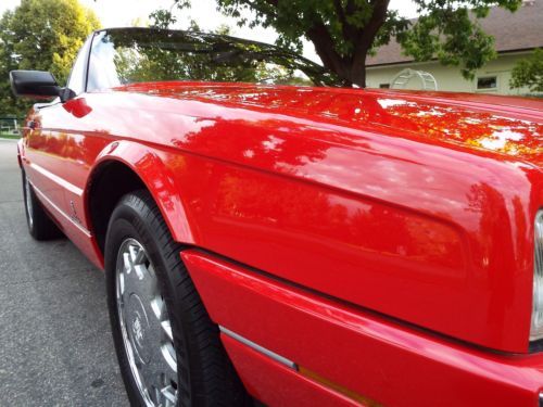 BEAUTIFUL - RARE 1992 CADILLAC ALLANTE ROADSTER 69K ACTUAL MILES RED NICE !!, US $11,950.00, image 25