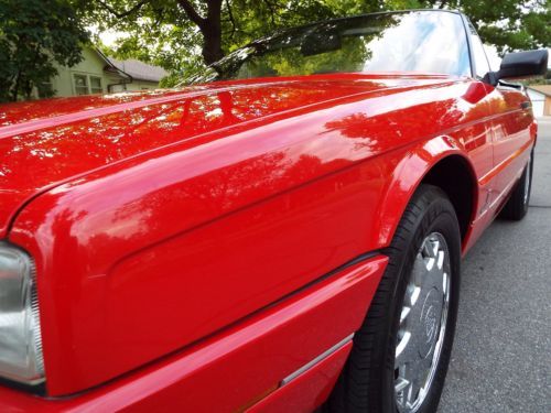 BEAUTIFUL - RARE 1992 CADILLAC ALLANTE ROADSTER 69K ACTUAL MILES RED NICE !!, US $11,950.00, image 34