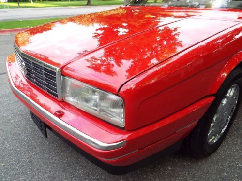 BEAUTIFUL - RARE 1992 CADILLAC ALLANTE ROADSTER 69K ACTUAL MILES RED NICE !!, US $11,950.00, image 35