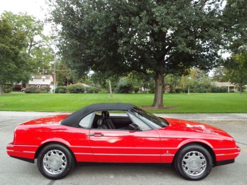 BEAUTIFUL - RARE 1992 CADILLAC ALLANTE ROADSTER 69K ACTUAL MILES RED NICE !!, US $11,950.00, image 53