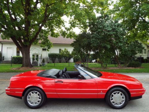 BEAUTIFUL - RARE 1992 CADILLAC ALLANTE ROADSTER 69K ACTUAL MILES RED NICE !!, US $11,950.00, image 54