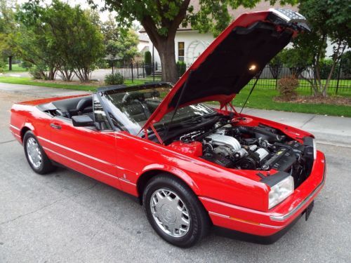 BEAUTIFUL - RARE 1992 CADILLAC ALLANTE ROADSTER 69K ACTUAL MILES RED NICE !!, US $11,950.00, image 76
