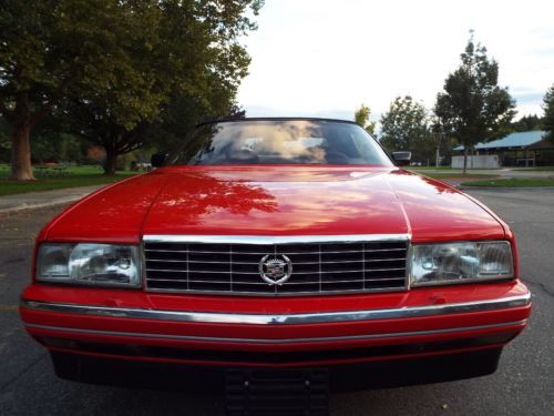 BEAUTIFUL - RARE 1992 CADILLAC ALLANTE ROADSTER 69K ACTUAL MILES RED NICE !!, US $11,950.00, image 91