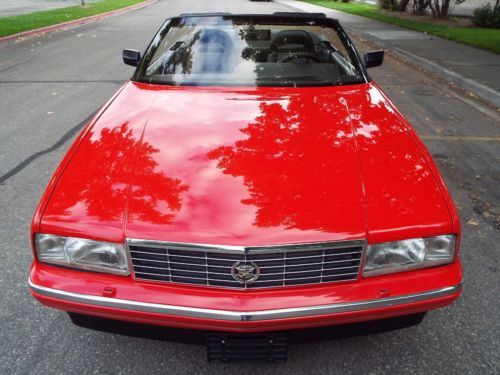 BEAUTIFUL - RARE 1992 CADILLAC ALLANTE ROADSTER 69K ACTUAL MILES RED NICE !!, US $11,950.00, image 92