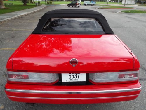 BEAUTIFUL - RARE 1992 CADILLAC ALLANTE ROADSTER 69K ACTUAL MILES RED NICE !!, US $11,950.00, image 94
